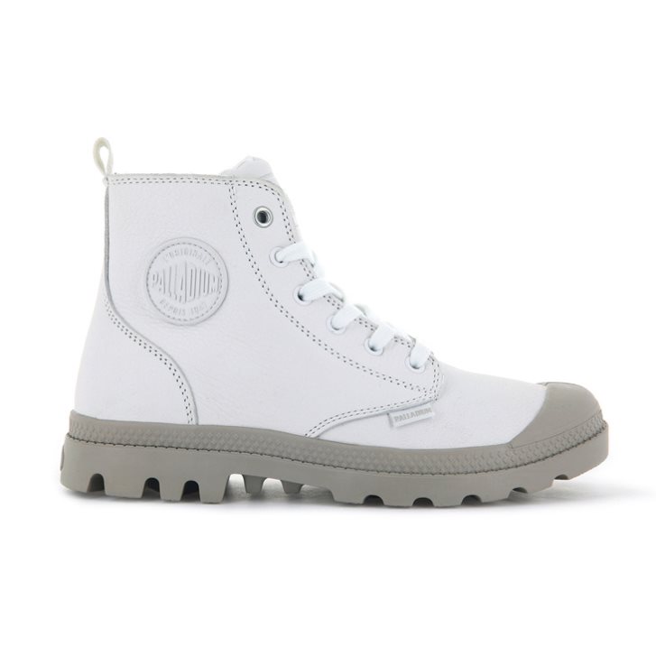 Palladium Pampa Hi Zip SL Women\'s Boots White | UK I417-JEP